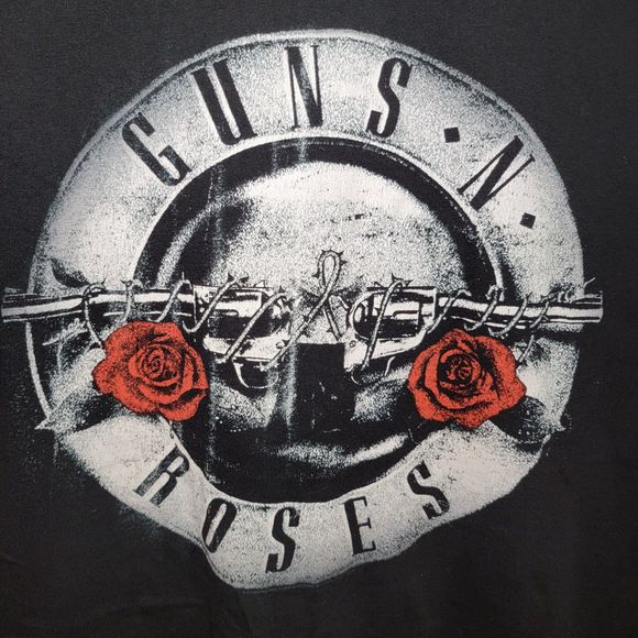 Guns N' Roses Front & Back Graphic Tee SS Black - Size Large (M) - Picture 1 of 5